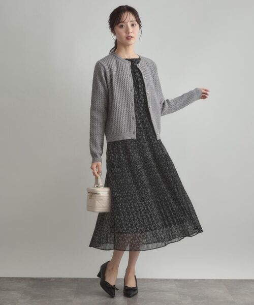Couture Brooch / クチュールブローチ カーディガン・ボレロ | 【大人可愛い・きれいめ・通勤】ケーブルカーディガン | 詳細7