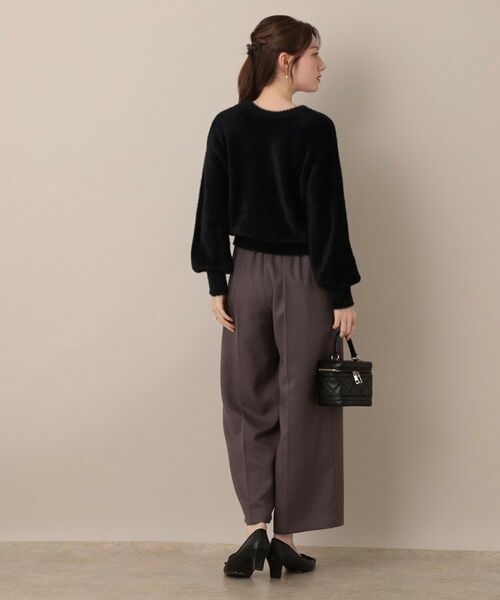 Couture Brooch / クチュールブローチ ニット・セーター | 【高見え・大人可愛い】ビジューリボン釦 前後2WAYフェザーカーディガントップス | 詳細13