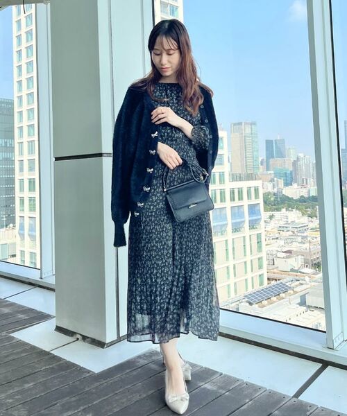 Couture Brooch / クチュールブローチ ニット・セーター | 【高見え・大人可愛い】ビジューリボン釦 前後2WAYフェザーカーディガントップス | 詳細17