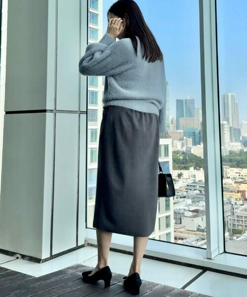 Couture Brooch / クチュールブローチ ニット・セーター | 【高見え・大人可愛い】ビジューリボン釦 前後2WAYフェザーカーディガントップス | 詳細30