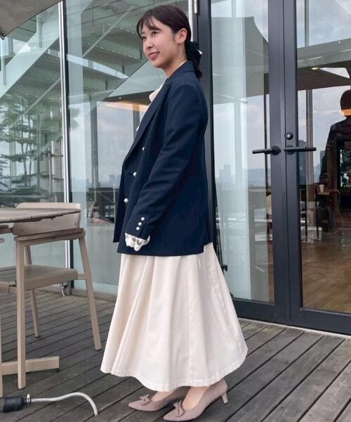 Couture Brooch / クチュールブローチ テーラードジャケット | 【高見え・きれいめ・通勤】レースカフス パール調釦テーラードジャケット | 詳細11