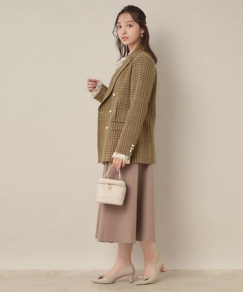 Couture Brooch / クチュールブローチ テーラードジャケット | 【高見え・きれいめ・通勤】レースカフス パール調釦テーラードジャケット | 詳細15