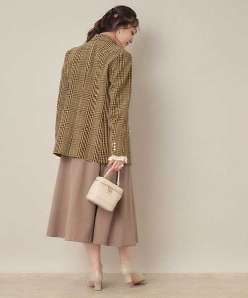 Couture Brooch / クチュールブローチ テーラードジャケット | 【高見え・きれいめ・通勤】レースカフス パール調釦テーラードジャケット | 詳細16