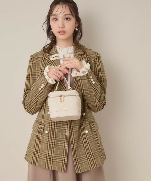 Couture Brooch / クチュールブローチ テーラードジャケット | 【高見え・きれいめ・通勤】レースカフス パール調釦テーラードジャケット | 詳細18