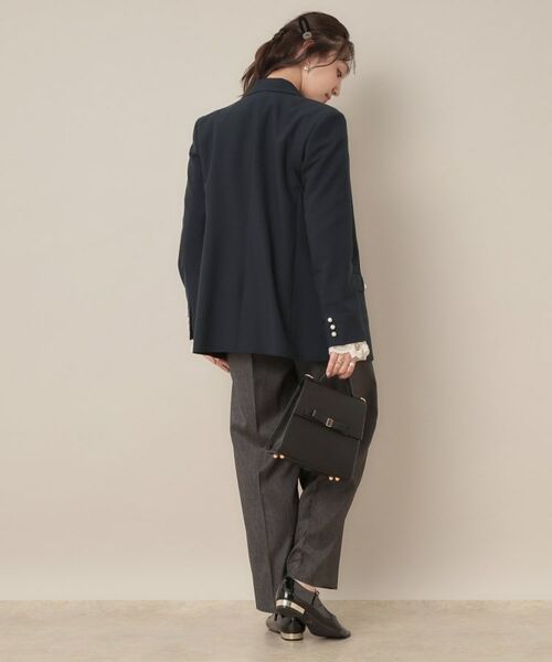 Couture Brooch / クチュールブローチ テーラードジャケット | 【高見え・きれいめ・通勤】レースカフス パール調釦テーラードジャケット | 詳細3
