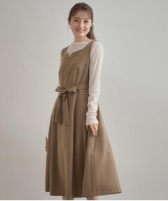 Couture Brooch / クチュールブローチ ロング・マキシ丈ワンピース | 【帯電防止・通勤】ハートネック フレアージャンスカ