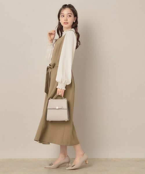 Couture Brooch / クチュールブローチ ロング・マキシ丈ワンピース | 【帯電防止・通勤】ハートネック フレアージャンスカ | 詳細19