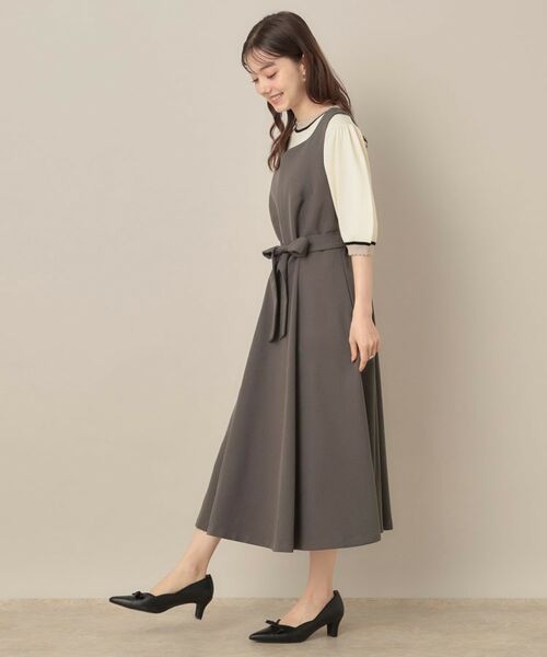 Couture Brooch / クチュールブローチ ロング・マキシ丈ワンピース | 【帯電防止・通勤】ハートネック フレアージャンスカ | 詳細2