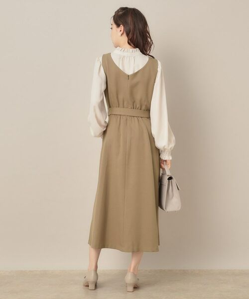 Couture Brooch / クチュールブローチ ロング・マキシ丈ワンピース | 【帯電防止・通勤】ハートネック フレアージャンスカ | 詳細20