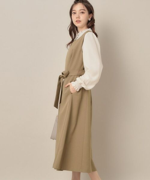 Couture Brooch / クチュールブローチ ロング・マキシ丈ワンピース | 【帯電防止・通勤】ハートネック フレアージャンスカ | 詳細22