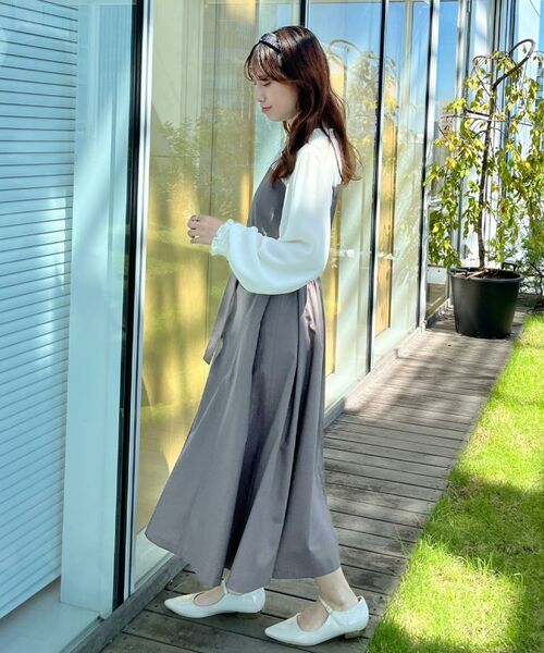 Couture Brooch / クチュールブローチ ミニ丈・ひざ丈ワンピース | 【レイヤード風・きれいめ・通勤】ドッキングベアワンピース | 詳細10