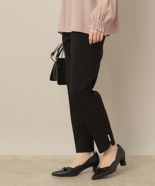 Couture Brooch / クチュールブローチ ショート・ハーフ・半端丈パンツ | ポイントパール調ハイパーストレッチパンツ | 詳細5