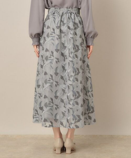 Couture Brooch / クチュールブローチ ロング・マキシ丈スカート | 【花柄・きれいめ・通勤】リンドウエンブロメッシュスカート | 詳細28