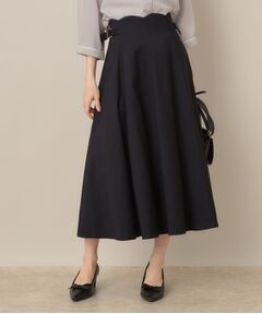 Couture Brooch / クチュールブローチ ロング・マキシ丈スカート | 【大人可愛い・通勤】スカラウエスト サイドベルト パネルスカート