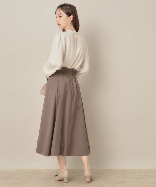 Couture Brooch / クチュールブローチ ロング・マキシ丈スカート | 【大人可愛い・通勤】スカラウエスト サイドベルト パネルスカート | 詳細15