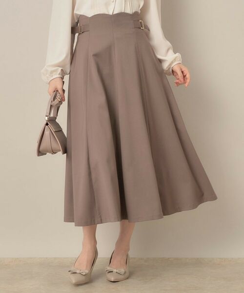 Couture Brooch / クチュールブローチ ロング・マキシ丈スカート | 【大人可愛い・通勤】スカラウエスト サイドベルト パネルスカート | 詳細16