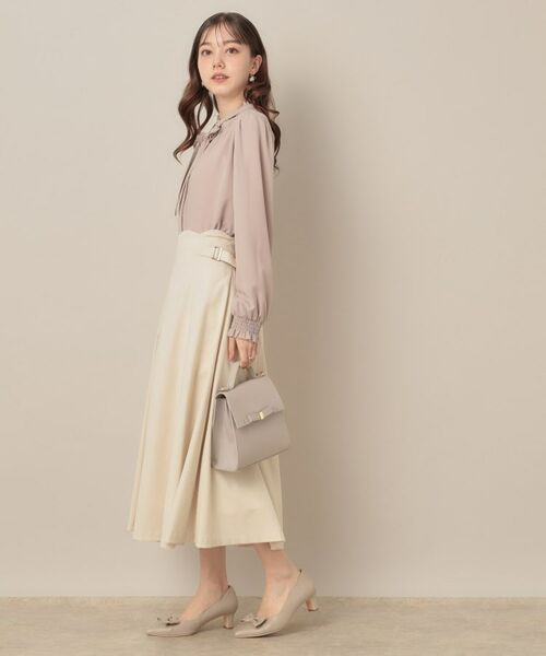 Couture Brooch / クチュールブローチ ロング・マキシ丈スカート | 【大人可愛い・通勤】スカラウエスト サイドベルト パネルスカート | 詳細2