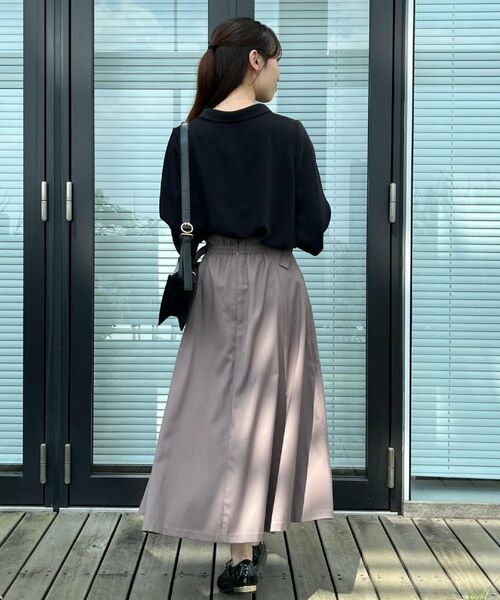 Couture Brooch / クチュールブローチ ロング・マキシ丈スカート | 【大人可愛い・通勤】スカラウエスト サイドベルト パネルスカート | 詳細21