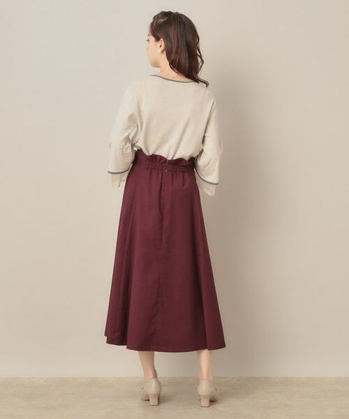 Couture Brooch / クチュールブローチ ロング・マキシ丈スカート | 【大人可愛い・通勤】スカラウエスト サイドベルト パネルスカート | 詳細25