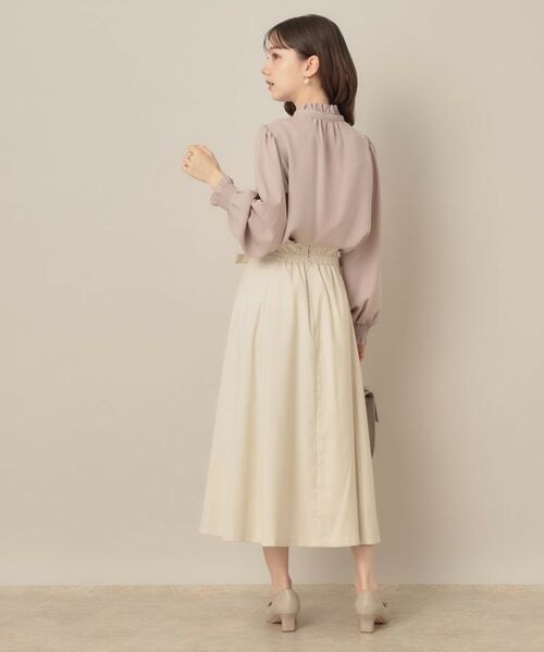 Couture Brooch / クチュールブローチ ロング・マキシ丈スカート | 【大人可愛い・通勤】スカラウエスト サイドベルト パネルスカート | 詳細3