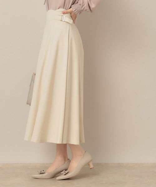 Couture Brooch / クチュールブローチ ロング・マキシ丈スカート | 【大人可愛い・通勤】スカラウエスト サイドベルト パネルスカート | 詳細5