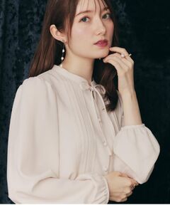 Couture Brooch / クチュールブローチ シャツ・ブラウス | 【大人可愛い・通勤】ピンタックレースブラウス