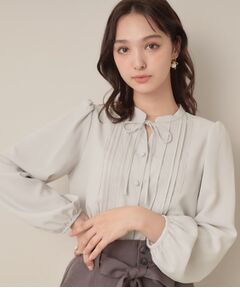 Couture Brooch / クチュールブローチ シャツ・ブラウス | 【大人可愛い・通勤】ピンタックレースブラウス