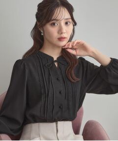 Couture Brooch / クチュールブローチ シャツ・ブラウス | 【大人可愛い・通勤】ピンタックレースブラウス