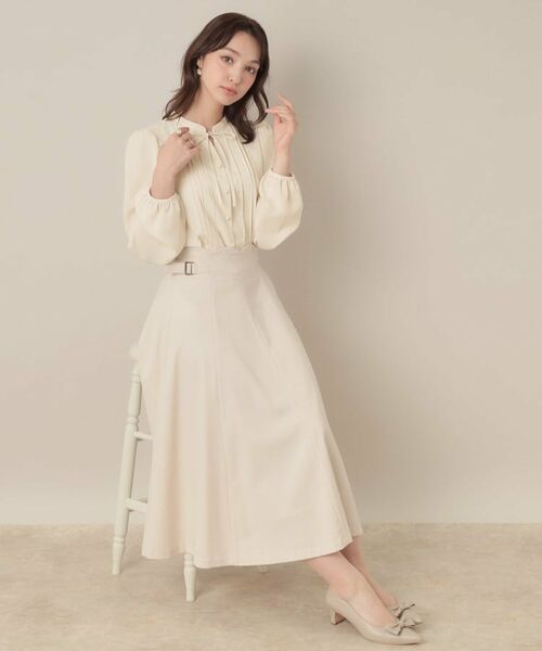 Couture Brooch / クチュールブローチ シャツ・ブラウス | 【大人可愛い・通勤】ピンタックレースブラウス | 詳細1