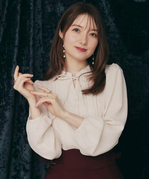 Couture Brooch / クチュールブローチ シャツ・ブラウス | 【大人可愛い・通勤】ピンタックレースブラウス | 詳細11