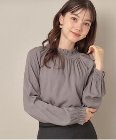 Couture Brooch / クチュールブローチ シャツ・ブラウス | 【きれいめ・通勤】RTピケ前後2WAYシャーリングブラウス