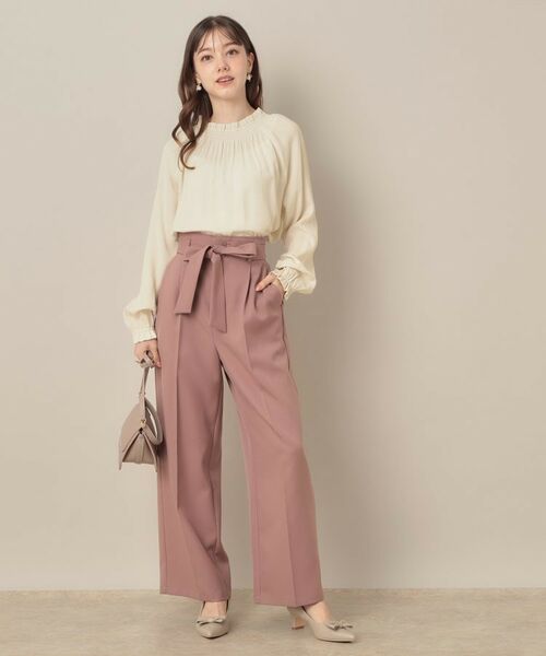 Couture Brooch / クチュールブローチ シャツ・ブラウス | 【きれいめ・通勤】RTピケ前後2WAYシャーリングブラウス | 詳細1