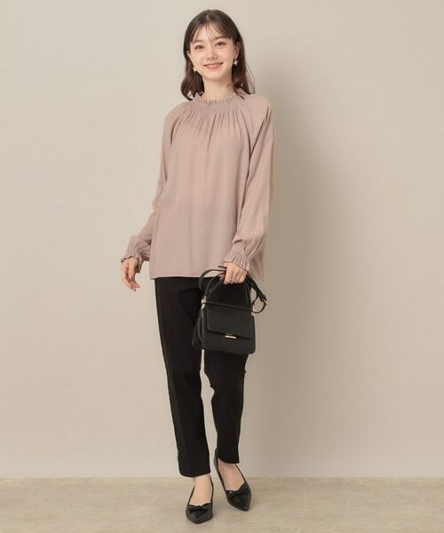 Couture Brooch / クチュールブローチ シャツ・ブラウス | 【きれいめ・通勤】RTピケ前後2WAYシャーリングブラウス | 詳細13