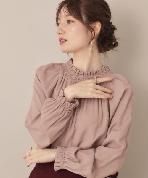 Couture Brooch / クチュールブローチ シャツ・ブラウス | 【きれいめ・通勤】RTピケ前後2WAYシャーリングブラウス | 詳細20