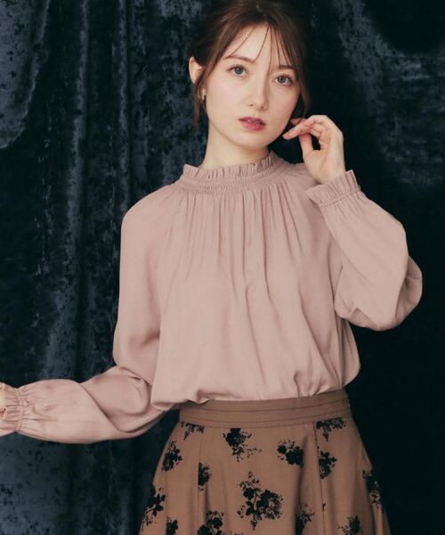 Couture Brooch / クチュールブローチ シャツ・ブラウス | 【きれいめ・通勤】RTピケ前後2WAYシャーリングブラウス | 詳細25