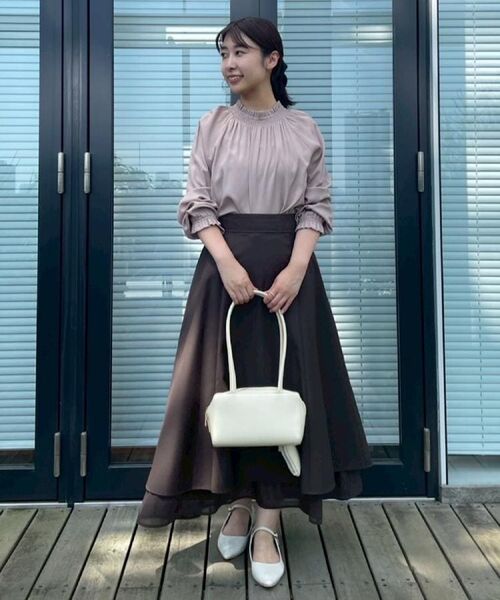 Couture Brooch / クチュールブローチ シャツ・ブラウス | 【きれいめ・通勤】RTピケ前後2WAYシャーリングブラウス | 詳細26