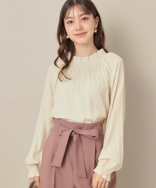 Couture Brooch / クチュールブローチ シャツ・ブラウス | 【きれいめ・通勤】RTピケ前後2WAYシャーリングブラウス | 詳細3