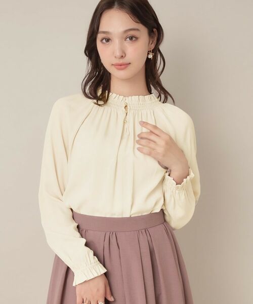 Couture Brooch / クチュールブローチ シャツ・ブラウス | 【きれいめ・通勤】RTピケ前後2WAYシャーリングブラウス | 詳細7