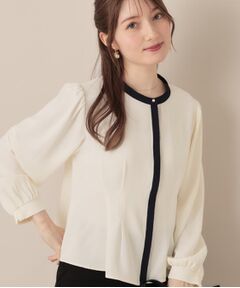 Couture Brooch / クチュールブローチ シャツ・ブラウス | 【きれいめ・通勤】配色羽織れるブラウス