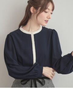 Couture Brooch / クチュールブローチ シャツ・ブラウス | 【きれいめ・通勤】配色羽織れるブラウス