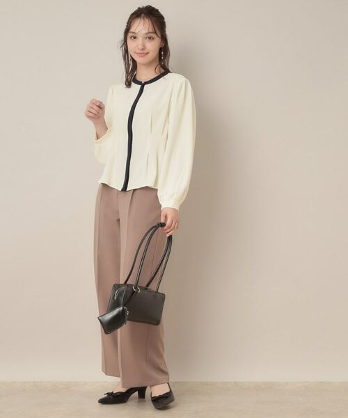 Couture Brooch / クチュールブローチ シャツ・ブラウス | 【きれいめ・通勤】配色羽織れるブラウス | 詳細1
