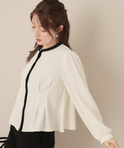 Couture Brooch / クチュールブローチ シャツ・ブラウス | 【きれいめ・通勤】配色羽織れるブラウス | 詳細10