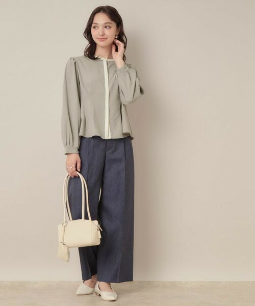 Couture Brooch / クチュールブローチ シャツ・ブラウス | 【きれいめ・通勤】配色羽織れるブラウス | 詳細16