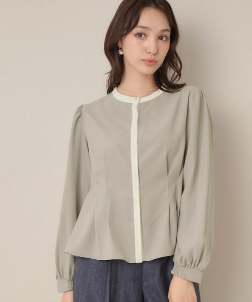 Couture Brooch / クチュールブローチ シャツ・ブラウス | 【きれいめ・通勤】配色羽織れるブラウス | 詳細19