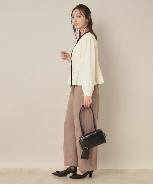 Couture Brooch / クチュールブローチ シャツ・ブラウス | 【きれいめ・通勤】配色羽織れるブラウス | 詳細2