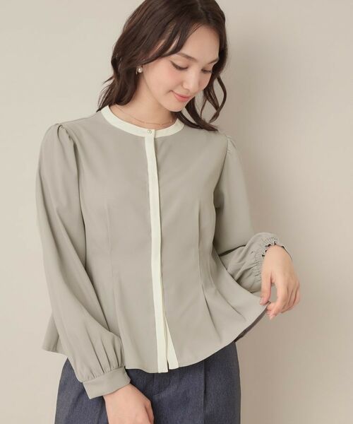 Couture Brooch / クチュールブローチ シャツ・ブラウス | 【きれいめ・通勤】配色羽織れるブラウス | 詳細20