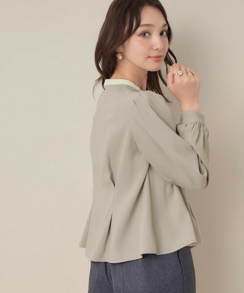 Couture Brooch / クチュールブローチ シャツ・ブラウス | 【きれいめ・通勤】配色羽織れるブラウス | 詳細21