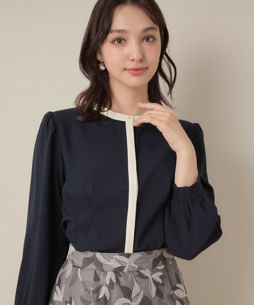 Couture Brooch / クチュールブローチ シャツ・ブラウス | 【きれいめ・通勤】配色羽織れるブラウス | 詳細27