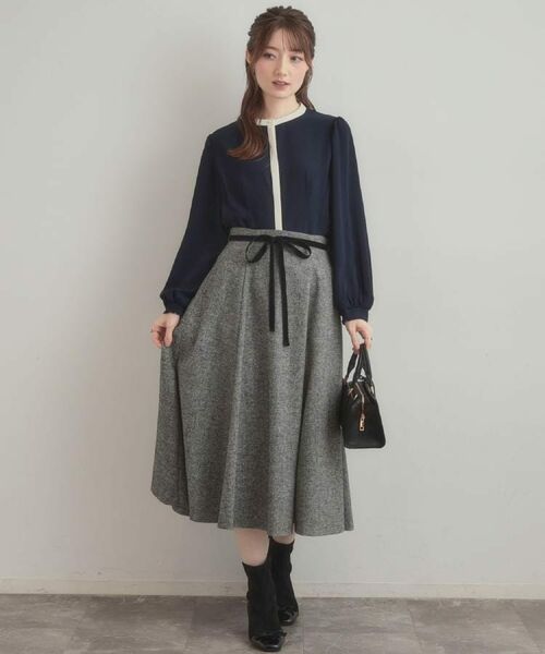 Couture Brooch / クチュールブローチ シャツ・ブラウス | 【きれいめ・通勤】配色羽織れるブラウス | 詳細30