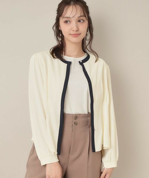 Couture Brooch / クチュールブローチ シャツ・ブラウス | 【きれいめ・通勤】配色羽織れるブラウス | 詳細5